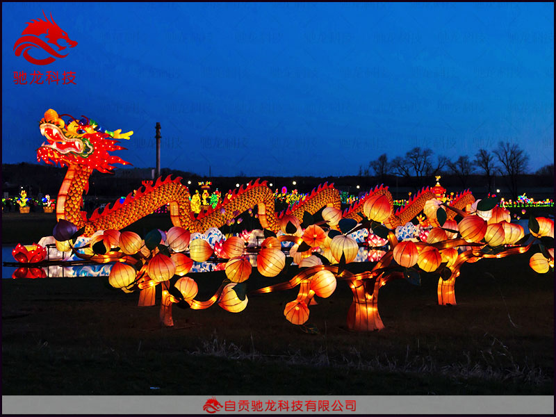 花燈制作-大型中國龍?jiān)煨蜔艚M